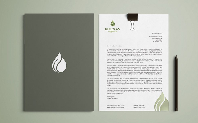 mẫu giấy tiêu đề đơn giản, chuyên nghiệp